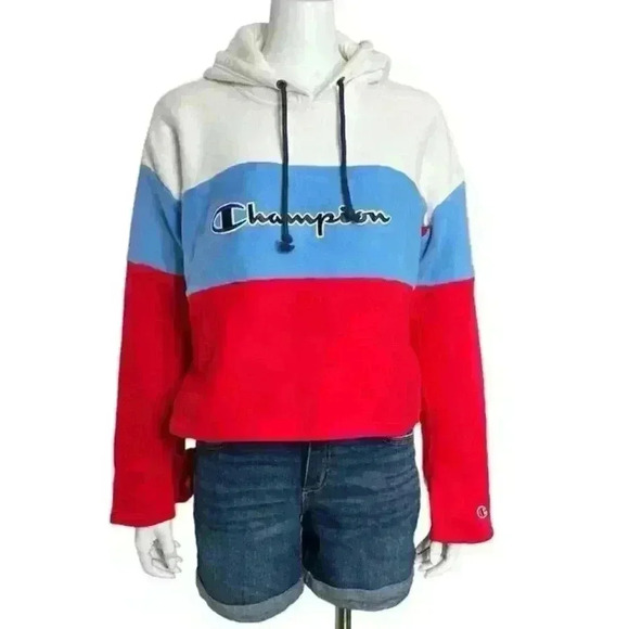 Champion Reverse Weave Color Block Hoodie - Picture 1 of 9